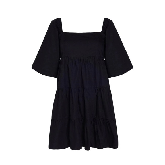 FAITHFULL THE BRAND eryn mini dress black small - Picture 6 of 10